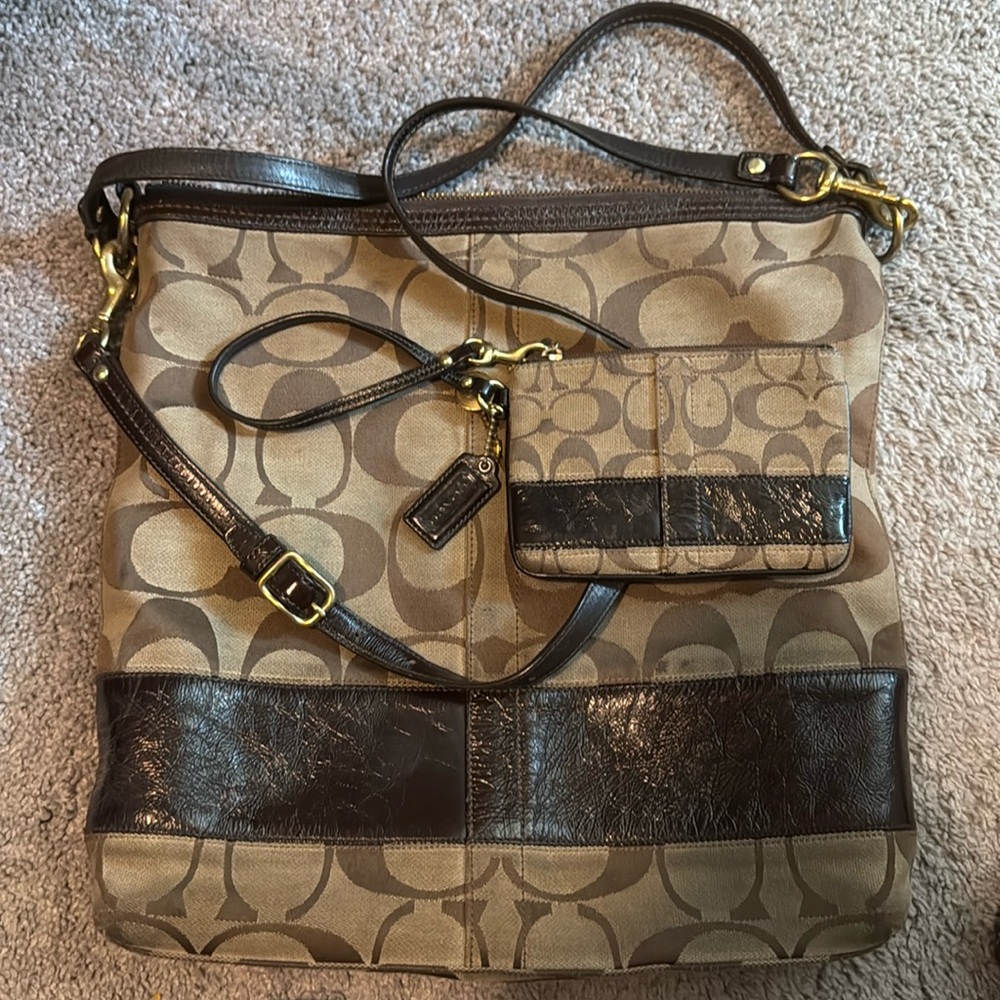 Coach crossbody with wallet